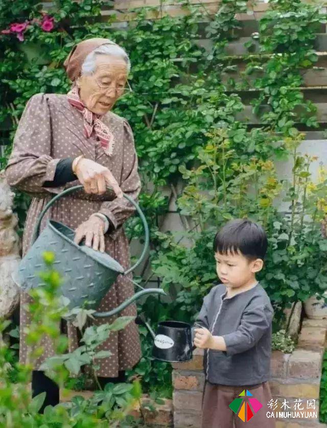 在一个四代同堂的花园里，小小的生活有多么美好