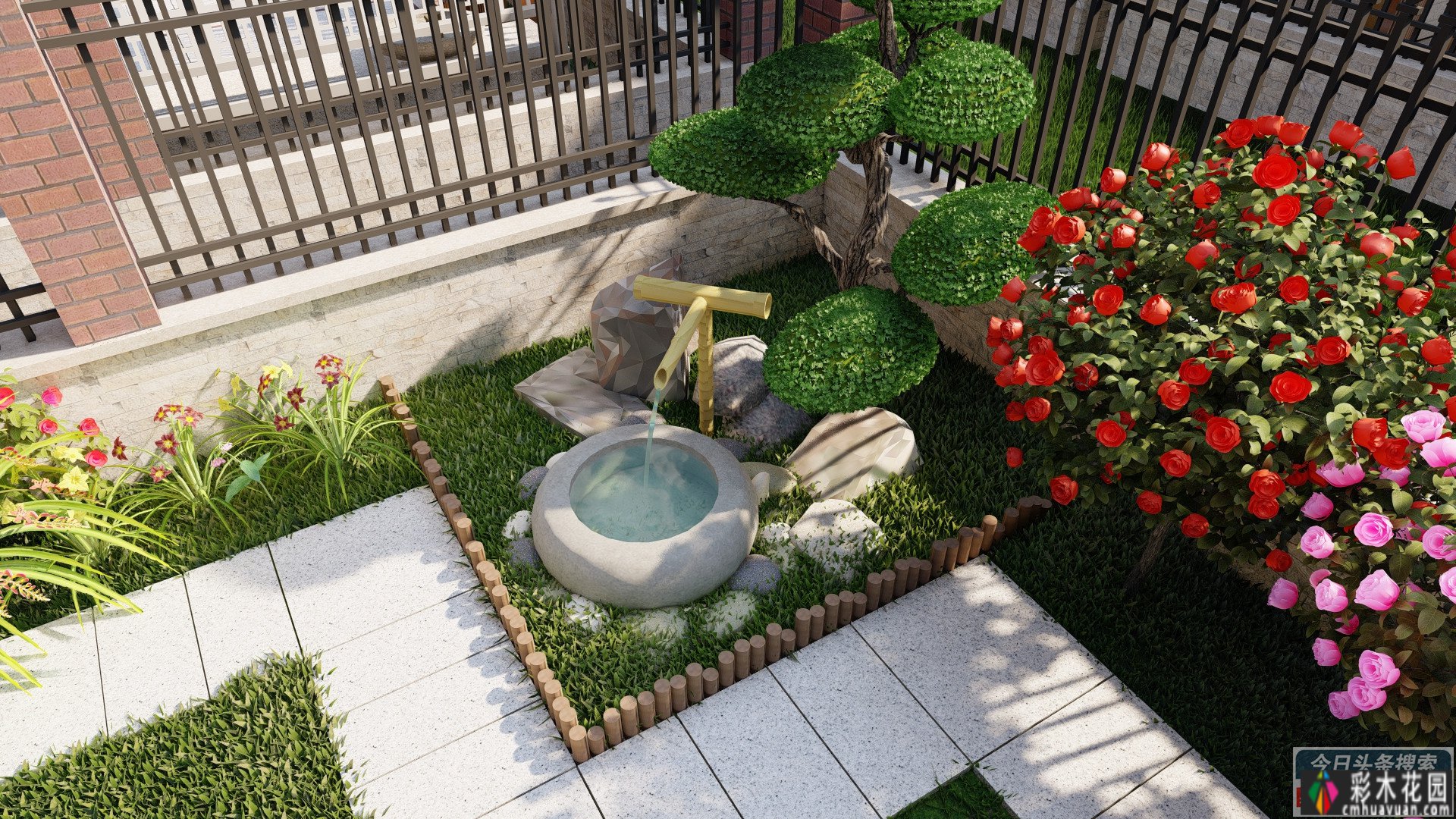 86㎡ 庭院 设计,最流行的现代风格!效果图 视频动画,漂亮