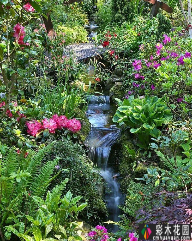 田园生活:田园风格的植物，所以最好搭配花园小道路，花园