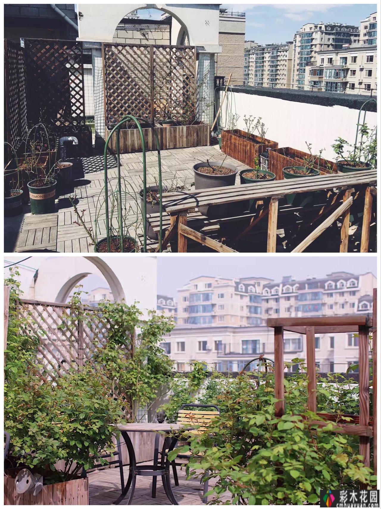 DIY花了2年时间搭建了一个屋顶露台花园，值得你参考。太美了。